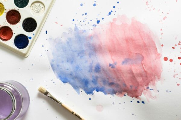 watercoloring as a craft idea