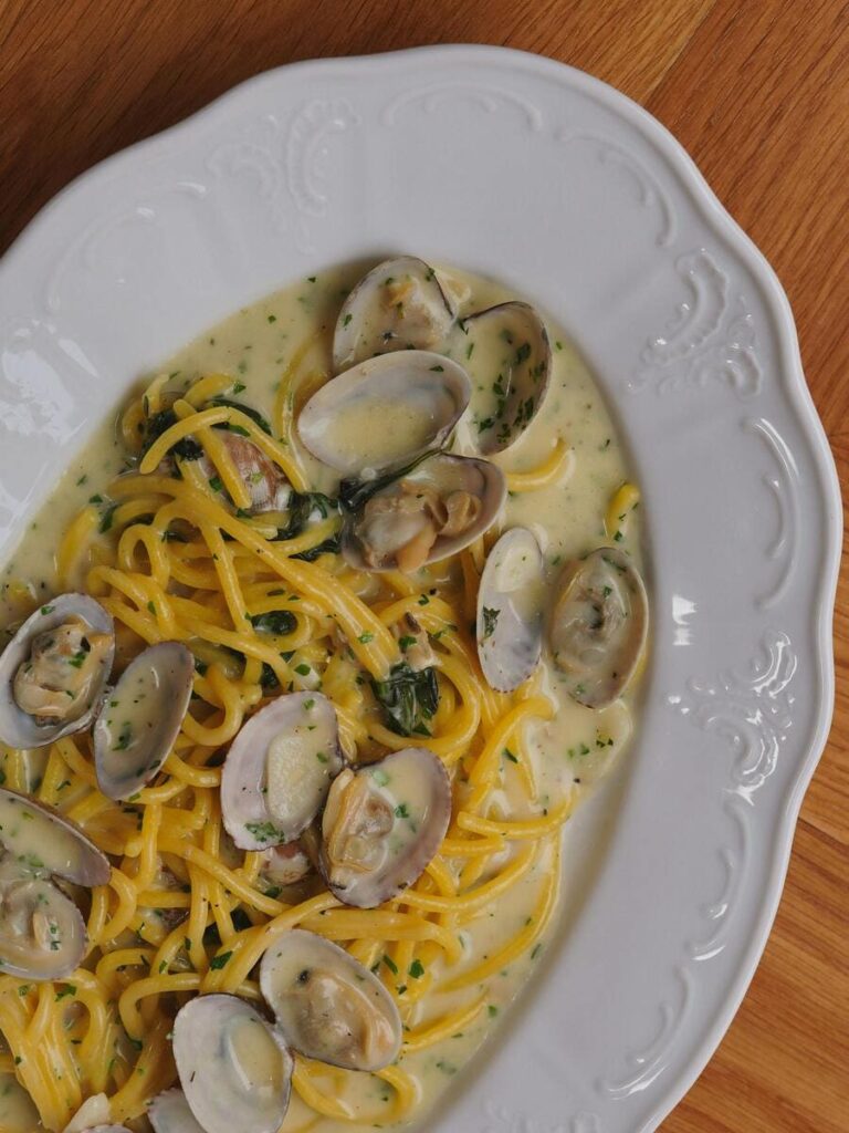 pasta with mussles